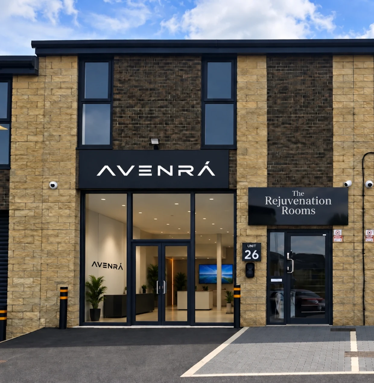 Exterior visualisation of the premises above Avenrà HQ